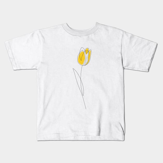 Spring Tulips Kids T-Shirt by Explicit Design